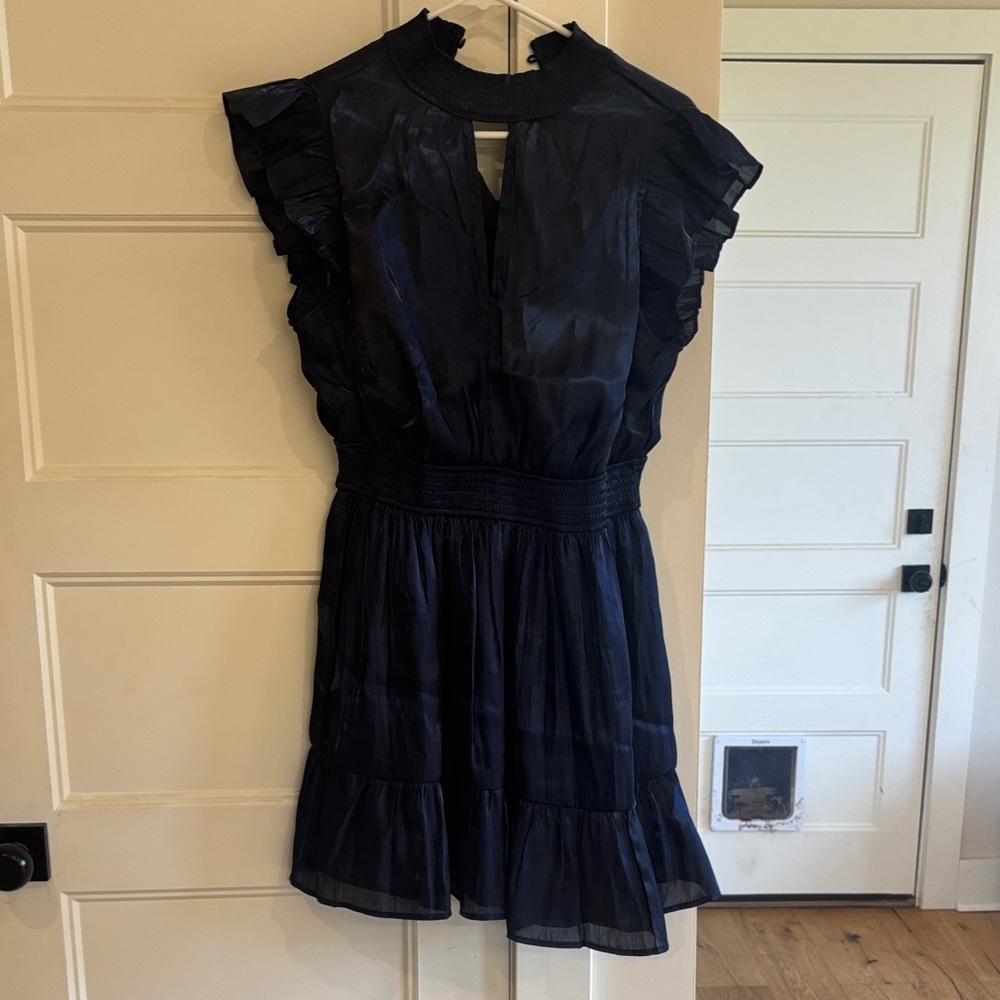 Elegant Black Ruffled Dress